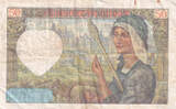 Frankreich 1941 50 Francs Jacques Coeur - 24-04-1941 Serial T.77 - VF III / SS