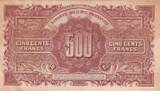 Frankreich  500 Francs - Marian - 1945 - Serial L - Serial 88L III / SS+