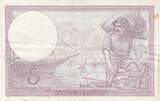 Frankreich 1940 5 Francs Helmeted woman 05-12-1940 Serial N.67143 IV / S
