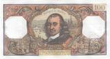 Frankreich 1971 100 Francs - Corneille - 04-05-1972 - Serial W.650 I- / VZ+ / VZ-ST