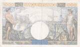 Frankreich 1940 1000 Francs Commerce and Industry - 19-12-1940 - Serial H.962 III / SS