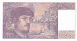 Frankreich  20 Francs - Debussy - 1988 - Serial M.023 I / ST