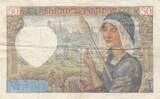 Frankreich 1940 50 Francs Jacques Coeur - 13-06-1940 Serial V.1 - F III / SS