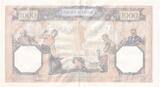 Frankreich 1939 1000 Francs - Ceres and Mercury - 02-02-1939 - Serial V.6480 I- / VZ+ / VZ-ST