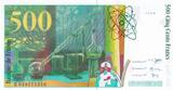 Frankreich  500 Francs Pierre and Marie Curie - 1998 WITHOUT SECURITY TREAD - UNC I / ST