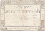 Frankreich  100 Francs - 18 Nivose An III - (07.01.1795) - Sign. Oudry - Serial 3920 III / SS