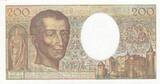 Frankreich  200 Francs - Montesquieu - 1990 - Serial N.084 - F.70.10a I- / VZ+ / VZ-ST