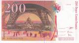 Frankreich  200 Francs - Gustave Eiffel - Tour Eiffel - 1999 - Serial A.081 - Faute II / VZ