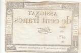 Frankreich  100 Francs - 18 Nivose An III - (07.01.1795) - Sign. Leval - Serial 476 III / SS