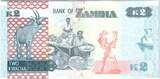 Sambia  2 Kwacha Eagle - Antelope, market - 2015 I / ST