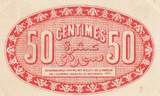 Algerien 50 centimes 1920 50 Cents - Chambre de commerce of Alger - 13-07-1920 - Serial A.129 II / VZ+