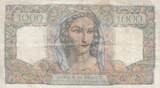 Frankreich 1949 1000 Francs Minerva and Hercules - 01-09-1949 - Serial Z.584 III / SS