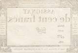 Frankreich  100 francs - 18 Nivose An III - 1794 - Sign. Gros - Serial 3237 III / SS