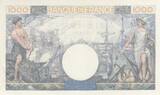 Frankreich 1944 1000 Francs - Commerce and Industry - 06-04-1944 - Serial H.2055 I- / VZ+ / VZ-ST