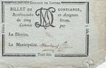 Frankreich 5 sols Loches Loches District - 1792, R5 Rare ! -