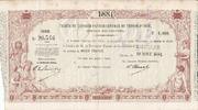Martinique 19/11/1881 1000 Francs, French colonial note - 1881 III / SS+