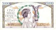 Frankreich 5000 francs 5000 Francs Victory - 1938-10-13 Scarce -
