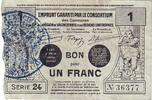 Frankreich 1 F Valenciennes 1 f 1917 III / SS