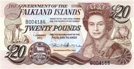 Falklandinseln  20 Pounds, Elizabeth II, penguins - Village 2011 I / ST