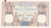 Frankreich 1000 francs 1000 Francs - Ceres & Mercure - 20-10-1938 - Serial O.4285 - P.90 -