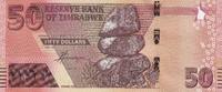 Simbabwe 50 dollars 50 Dollars - Chiremba - Men - 2020 - Serial ZZ Replacement -