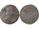 Frankreich franc HENRI III - FRANC WITH FLAT COLLAR 1581 C SAINT LÔ -