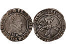 Frankreich franc HENRI III - FRANC WITH FLAT COLLAR 1582 L BAYONNE -