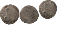 Frankreich 1/2 teston HENRY II - 1/2 TESTON WITH NAKED HEAD, 1st TYPE 1556 L BAYONNE -