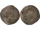 Frankreich douzain HENRY III - DOUZAIN WITH TWO H, 1st TYPE - 1577 F ANGERS -