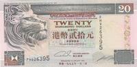 Hongkong 20 dollars 20 Dollars, Head of lion - HSBC - 1995 -