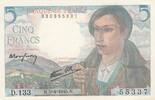 Frankreich 5 francs 5 Francs Shepherd - 05-04-1945 Serial D.133 - UNC -
