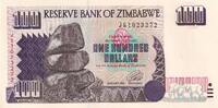 Simbabwe 100 dollars 100 Dollars - Chiremba, dam - 1995 -