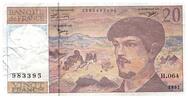 Frankreich 20 francs 20 Francs Debussy - 1997 - Serial H.064 - Fay.66ter.20-64 -