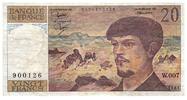 Frankreich 20 francs 20 Francs Debussy - 1981 - Serial W.007 - Rare - Fay.66.02w7 -