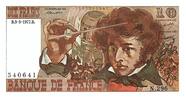 Frankreich 10 francs 10 Francs Berlioz - 03.03.1977 - Serial N.296 - Fay.63.21 -