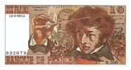 Frankreich 10 francs 10 Francs Berlioz - 02.06.1977 - Serial R.300 - Fay.63.22 -