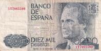 Spanien 10000 pesetas 10000 Pesetas 1985 - Juan Carlos - Prince Felipe - without serial letter -