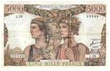 Frankreich 1951 5000 Francs Sea and Countryside - 05-04-1951 - Serial L.53 - F.48.04 III / SS