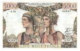 Frankreich 5000 francs 5000 Francs Sea and Countryside - 16-08-1951 - Serial G.73 - F.48.05 -