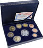 Spanien  Proof set BE 2002 - 9 coins Euros - Presidency European Union I- / VZ+ / VZ-ST