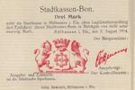 Frankreich 1914 3 Marks Mulhouse Not issued - 03-08-1914 - WWI II / VZ