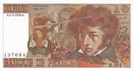 Frankreich 10 francs 10 Francs - Berlioz - 02.03.1978 - Serial B.301 -