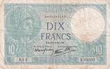 Frankreich 10 francs 10 Francs Minerva - 09-01-1941 - Serial X.83532 -