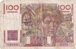 Frankreich 100 francs 100 Francs - Young farmer - 31-10-1946 - Serial E.121 - F.28.10 -