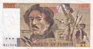 Frankreich 100 francs 100 Francs Delacroix - 1978 - Serial M.3 - Fay.69.1b -