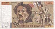 Frankreich 100 francs 100 Francs Delacroix - 1978 - Serial N.3 - Fay.69.1b -