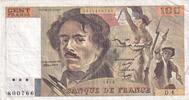 Frankreich 100 francs 100 Francs Delacroix - 1978 - Serial D.4 - Fay.69.1c -