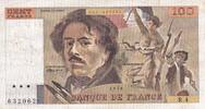 Frankreich  100 Francs Delacroix - 1978 - Serial R.4 - Fay.69.1c III / SS