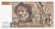 Frankreich  100 Francs Delacroix - 1978 - Serial K.5 - Fay.69.1d III / SS