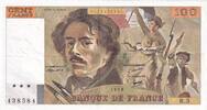 Frankreich 100 francs 100 Francs Delacroix - 1978 - Serial R.5 - Large watermark - Fay.69.1d -